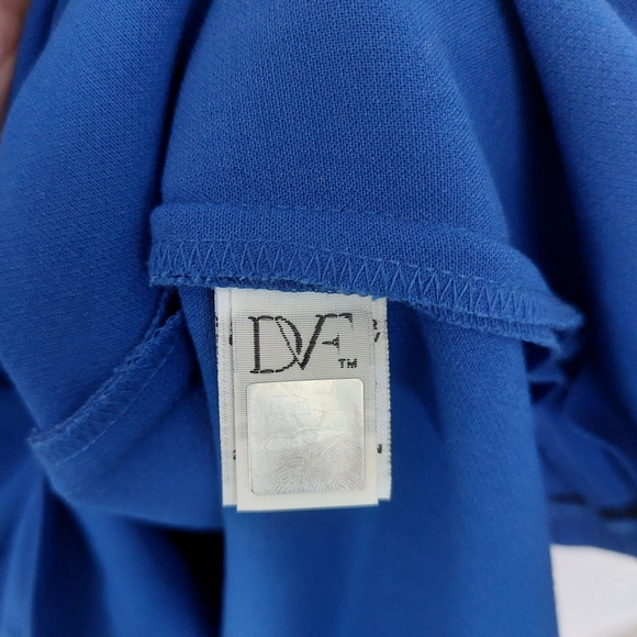 NWT Diane Von Furstenberg Blue and White SheathDress - Picture 4 of 6